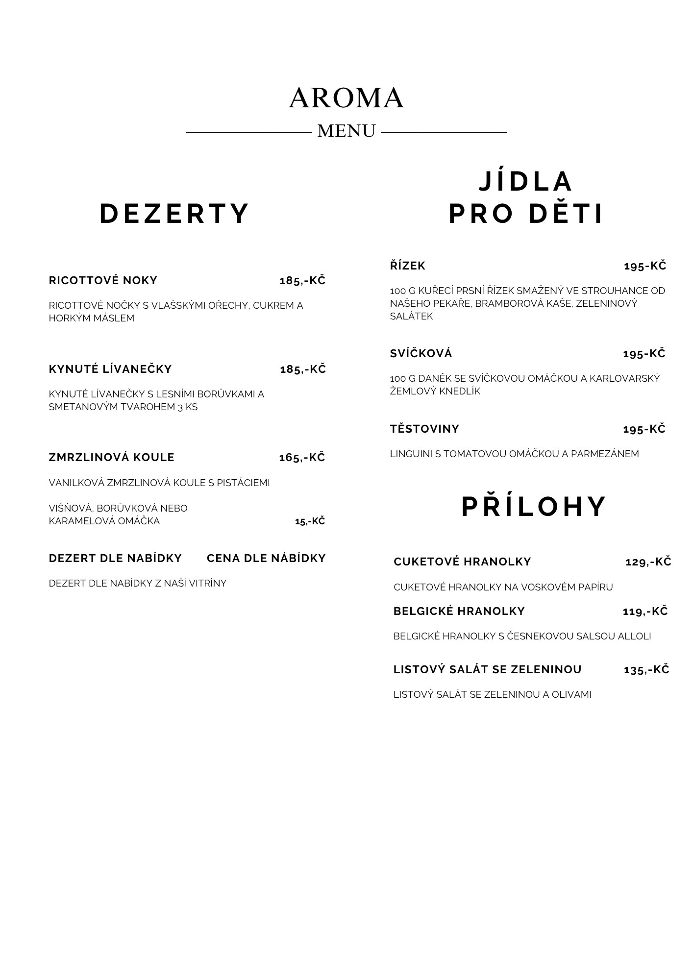 Hlavní menu CZ 2