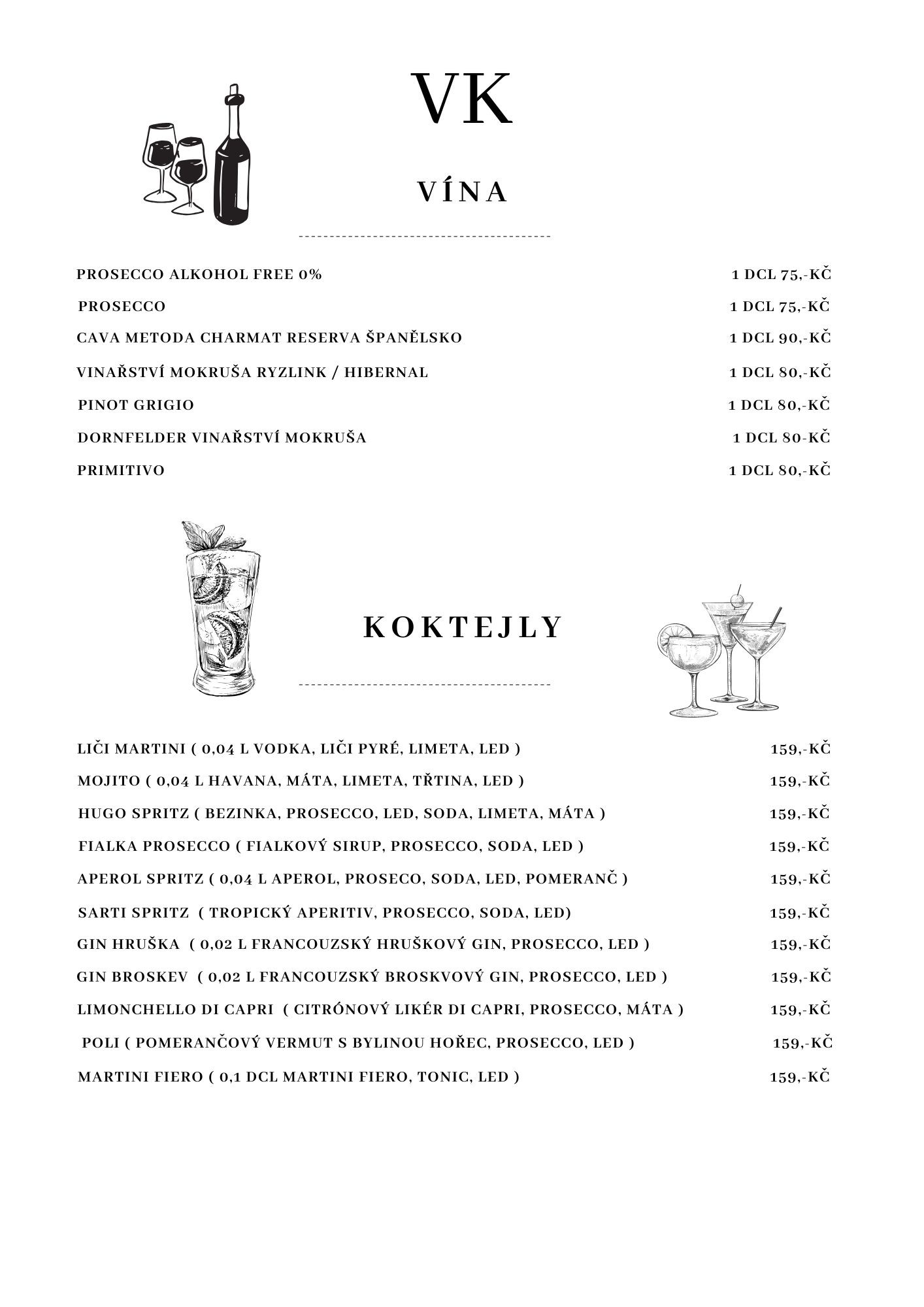 Nápojový lístek – 3