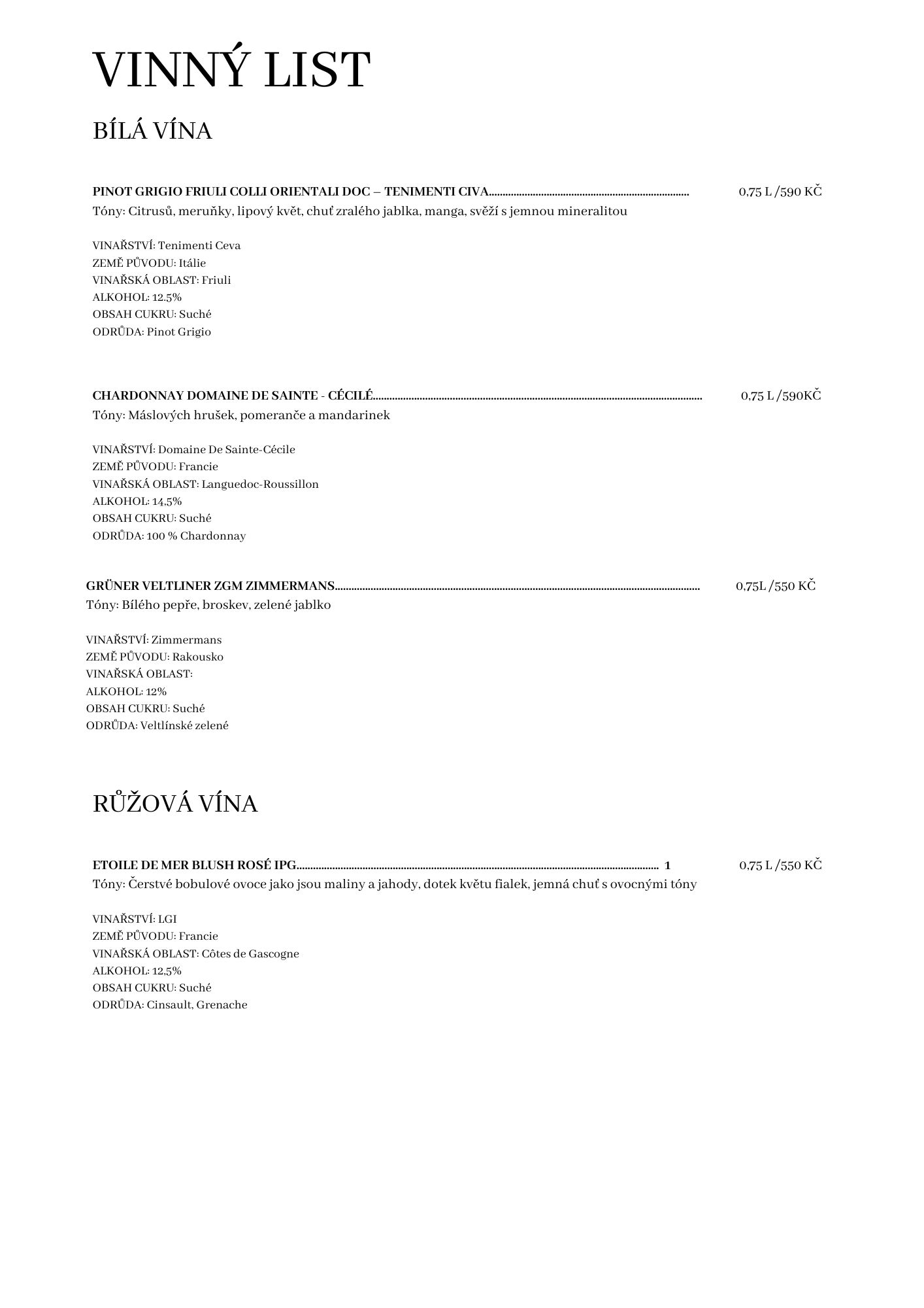 Vinný lístek – 3